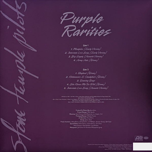 Vinyl Record Stone Temple Pilots – Purple Rarities (Purple) (BLACK FRIDAY) LP - img.2