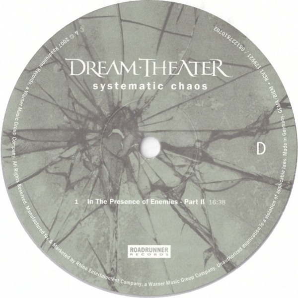 Vinyl Record Dream Theater – Systematic Chaos (Clear) - 2LP - img.19