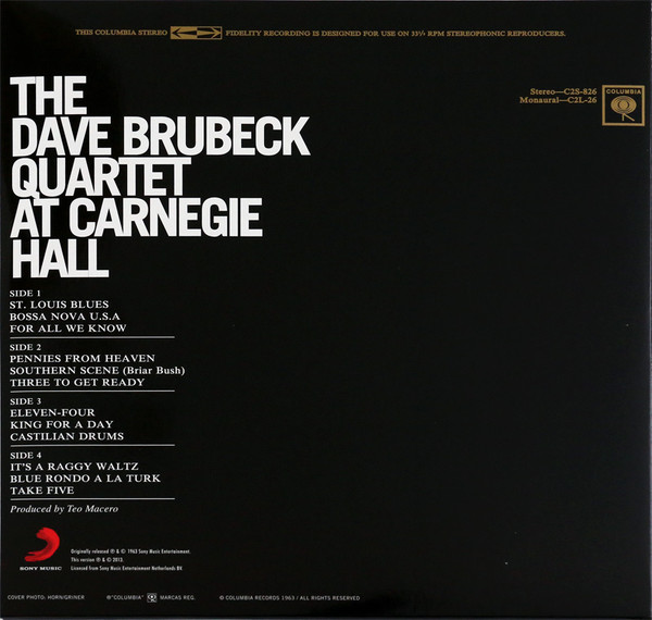 Vinyl Record The Dave Brubeck Quartet – At Carnegie Hall - 2LP - img.2