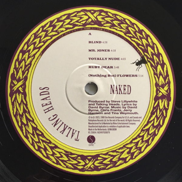 Vinyl Record Talking Heads - Naked LP - img.4