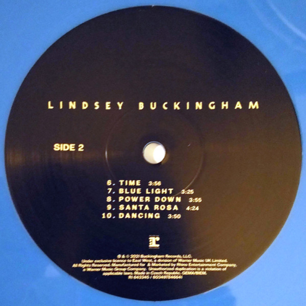 Vinyl Record Lindsey Buckingham – Lindsey Buckingham (Blue) (Indie Stores) LP - img.3