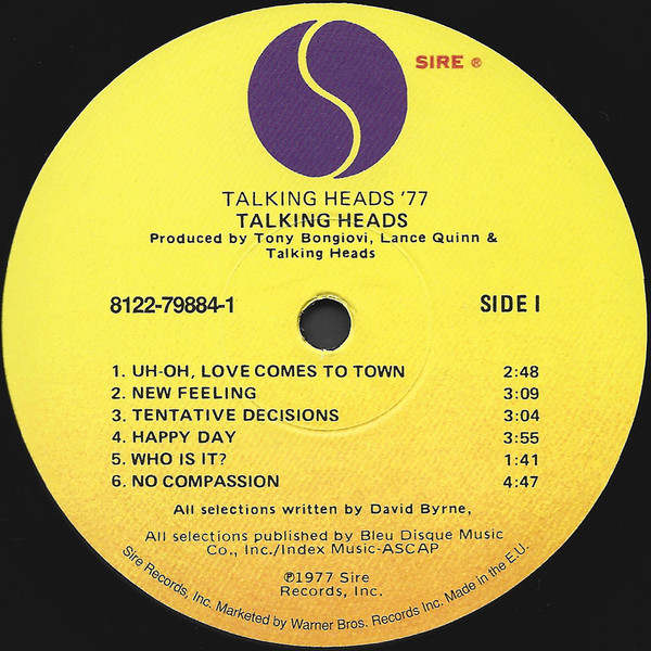 Vinyl Record Talking Heads – Talking Heads: 77 LP - img.2