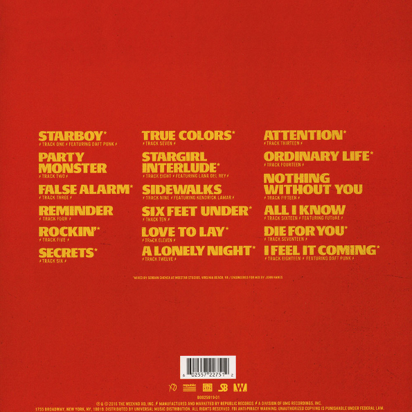 Vinyl Record The Weeknd - Starboy LP - img.1