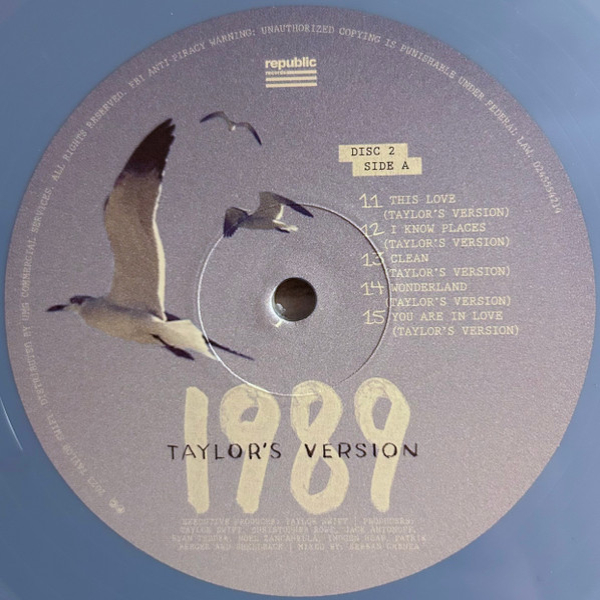 Vinyl Record Taylor Swift - 1989 (Taylors Version) (Crystal Skies Blue) - 2LP - img.5