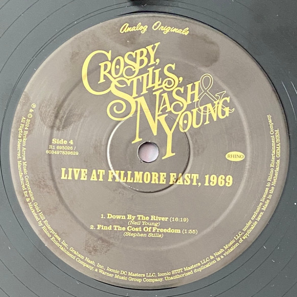 Vinyl Record Crosby, Stills, Nash & Young - Live At Fillmore East, 1969 - 2LP - img.5
