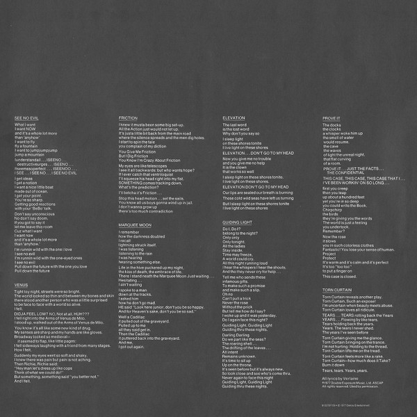 Vinyl Record Television - Marquee Moon LP - img.5