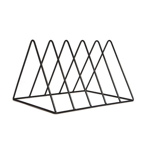 Vinyl record stand MJI Audio Vinyl Records Holder R25A Black - img.1