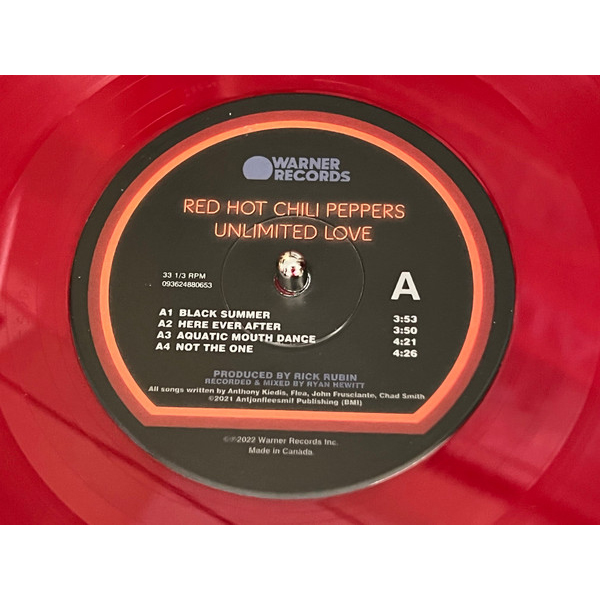 Vinyl Record Red Hot Chili Peppers - Unlimited Love - 2022 Apple Red Vinyl 2LP - img.2