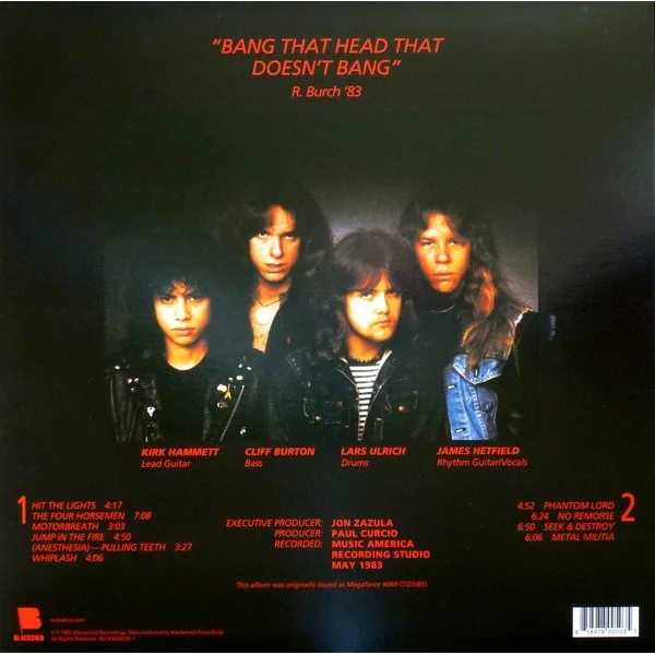 Vinyl Record Metallica – Kill 'Em All - 180G LP - img.1