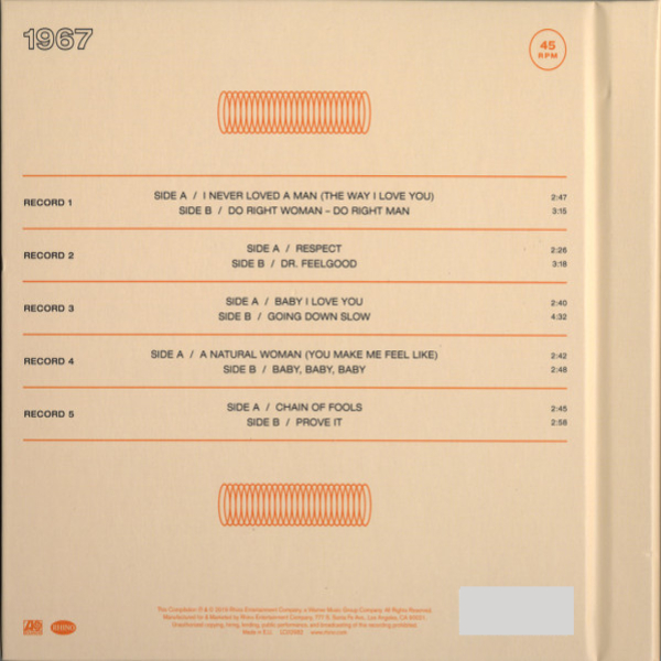 Box set Aretha Franklin – The Atlantic Singles (1967) (Box set) - 7LP - img.1