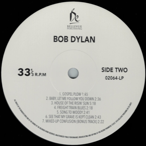 Vinyl Record Bob Dylan – Bob Dylan LP - img.3