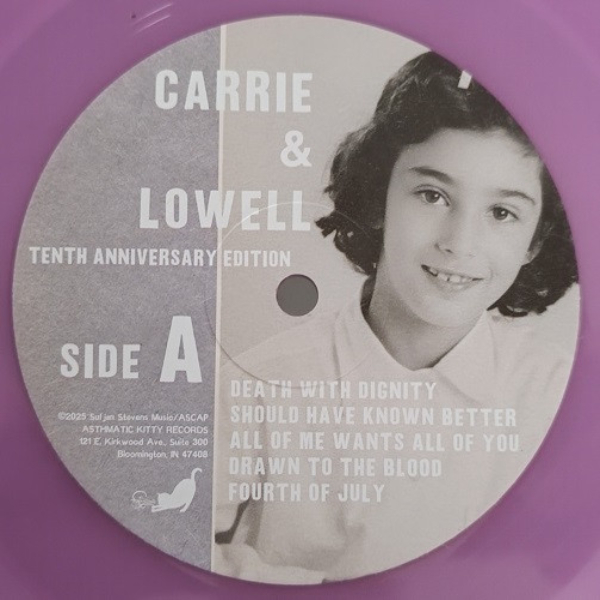 Vinyl Record Sufjan Stevens - Carrie & Lowell - (10th Anniversary Edition, Violet) 2LP - img.8