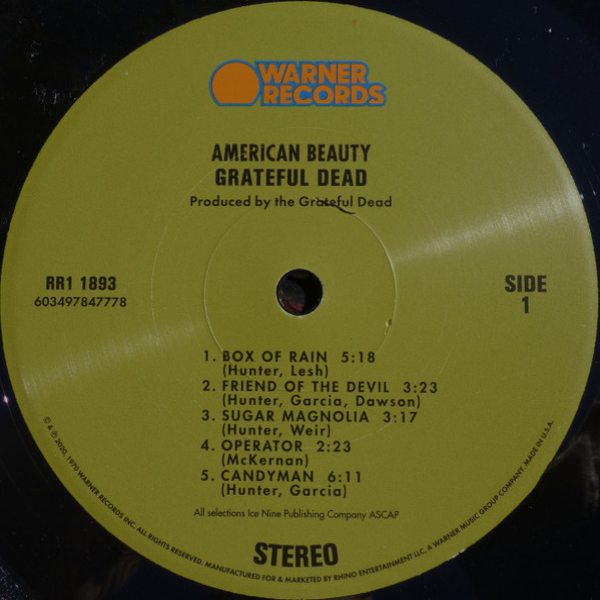 Vinyl Record Grateful Dead - American Beauty LP - img.2