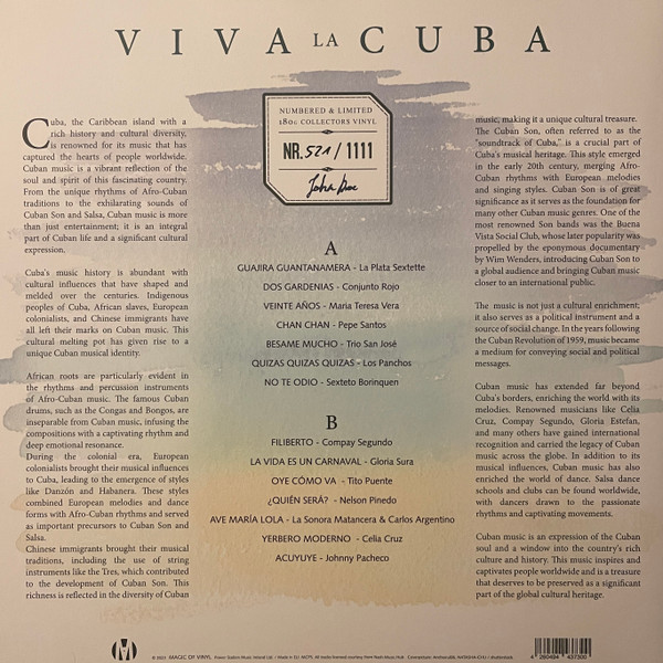 Vinyl Record Various – Viva La Cuba - Clear Mint - LP - img.1