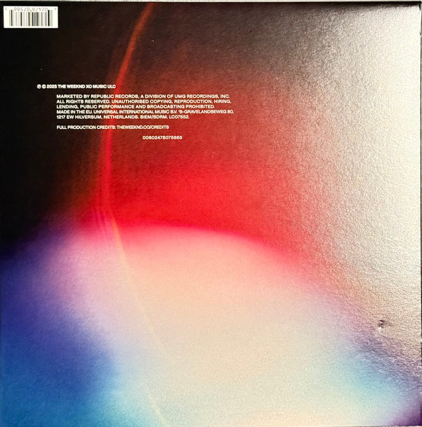 Vinyl Record OST Hurry Up Tomorrow - (Abel Tesfaye & Daniel Lopatin) LP - img.1