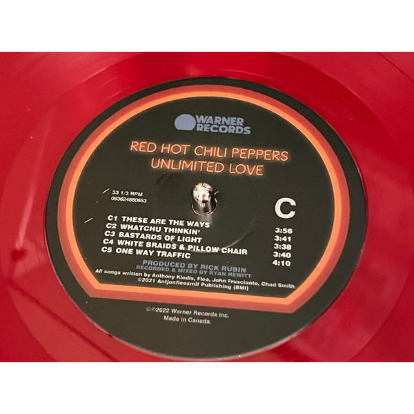 Vinyl Record Red Hot Chili Peppers - Unlimited Love - 2022 Apple Red Vinyl 2LP - img.4