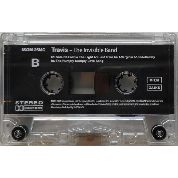 Сassette Tape Travis - The Invisible Band - img.4