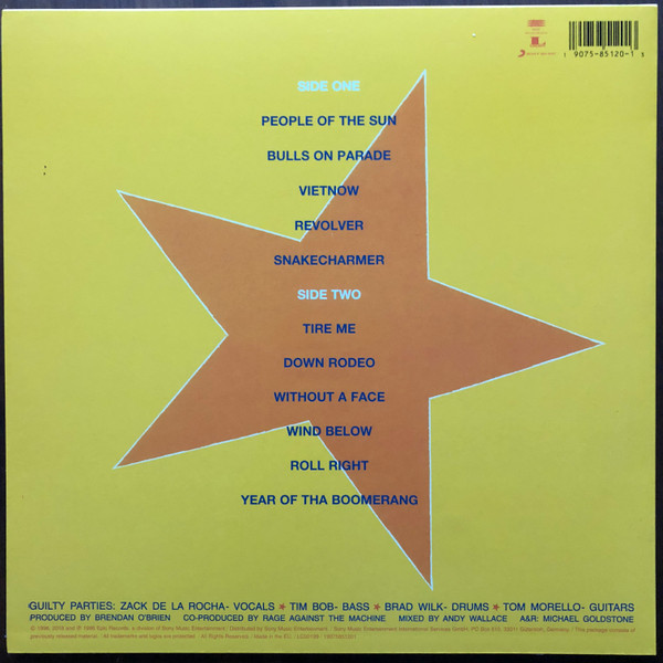 Vinyl Record Rage Against The Machine – Evil Empire LP - img.1