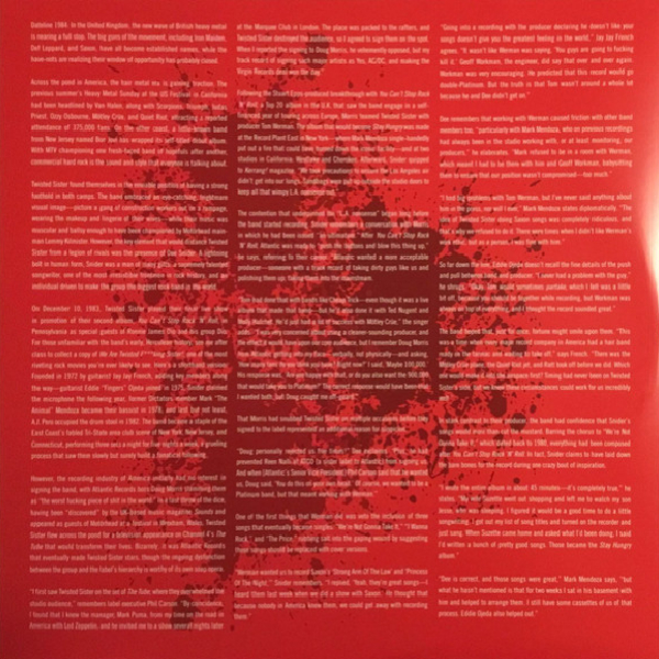 Vinyl Record Twisted Sister - Stay Hungry (40th Anniversary Edition,Translucent Red) - 2LP - img.9