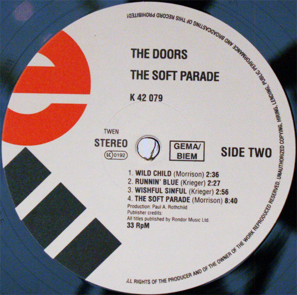 Vinyl Record The Doors - The Soft Parade - img.3