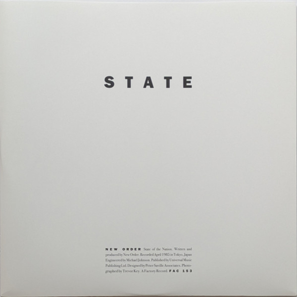 Vinyl Record New Order - State Of The Nation LP - img.5