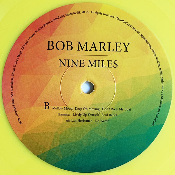 Vinyl Record Bob Marley - Nine Miles (Limited Edition Yellow) LP - img.4