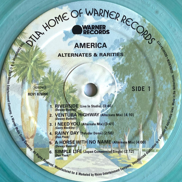 America - Alternates & Rarities (Coloured Green Clear) LP - img.2