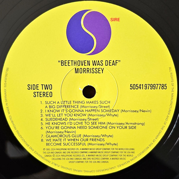 Vinyl Record Morrissey - Beethoven Was Deaf Live In Paris LP - img.4