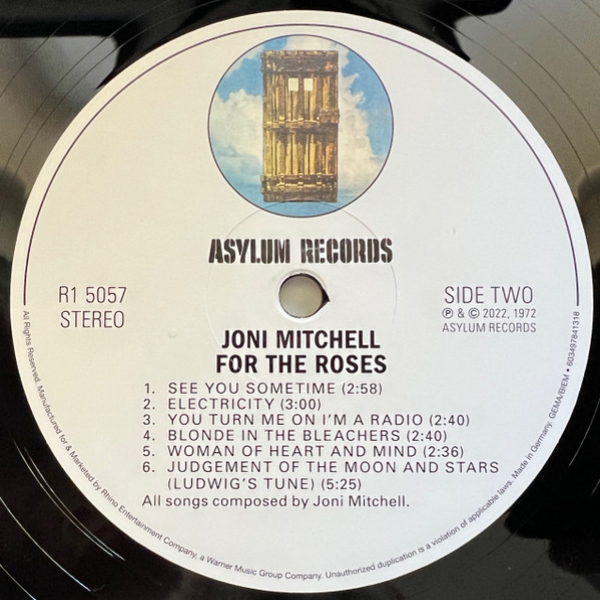 Vinyl Record Joni Mitchell - For The Roses LP - img.4