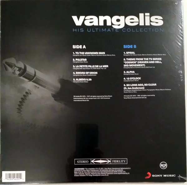Vinyl Record Vangelis – His Ultimate Collection LP - img.1