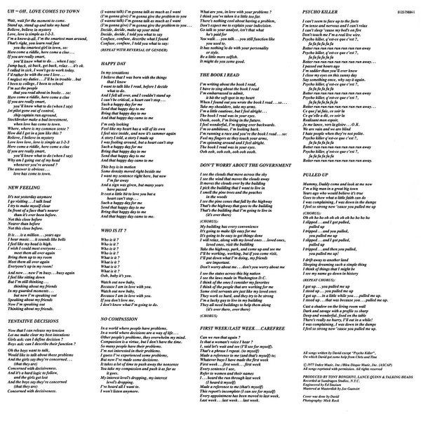 Vinyl Record Talking Heads – Talking Heads: 77 LP - img.5