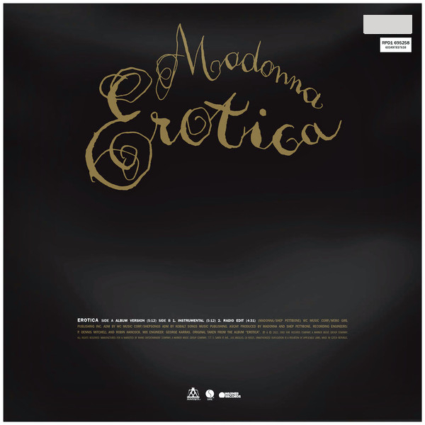 Vinyl Record Madonna – Erotica (Limited Edition Picture) LP - img.1