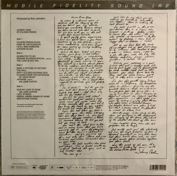 Vinyl Record Johnny Cash – At Folsom Prison - 2LP - img.1