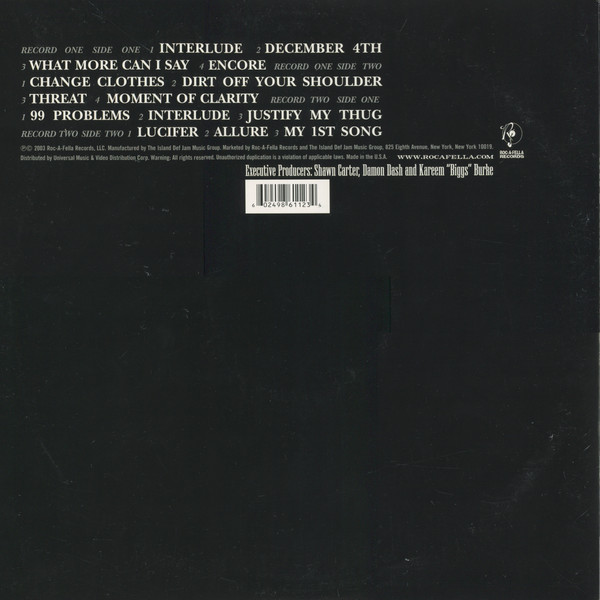 Vinyl Record Jay-Z – The Black Album 2LP - img.1