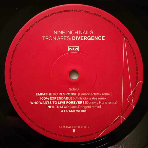 Vinyl Record Nine Inch Nails - Tron Ares: Divergence - 2LP - img.6