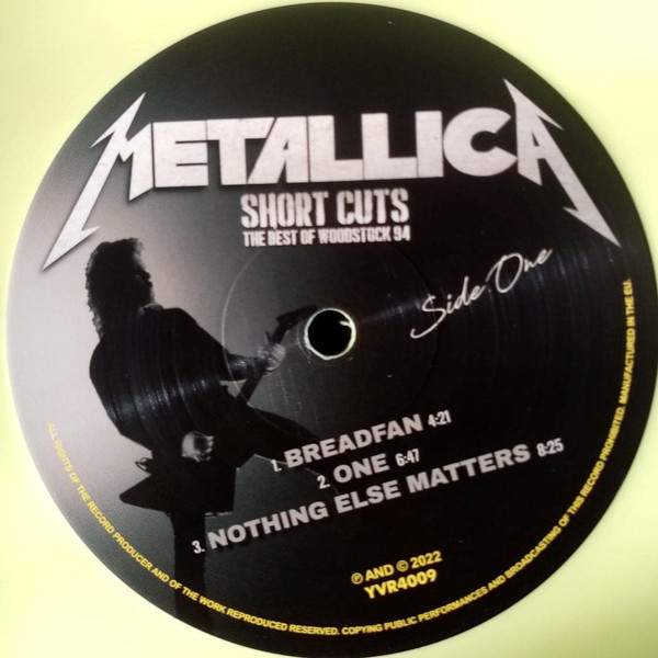 Vinyl Record Metallica – Short Cuts The Best Of Woodstock 94 (Yellow) LP - img.4
