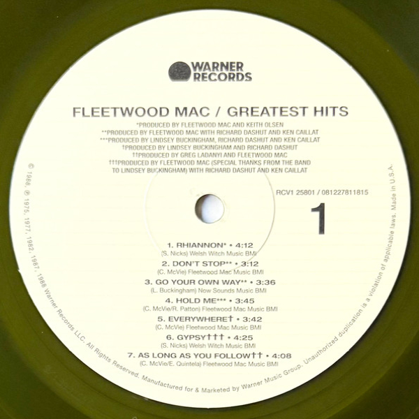 Vinyl Record Fleetwood Mac Greatest Hits (coloured) LP - img.5