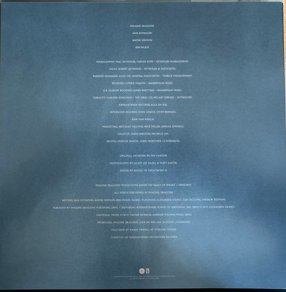 Vinyl Record Imagine Dragons – Reflections - Ocean Blue - LP - img.1