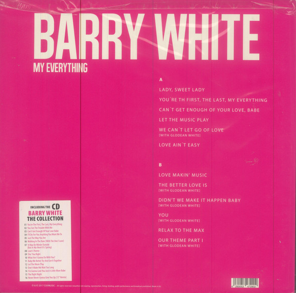 Vinyl Record Barry White – My Everything - White - LP - img.2