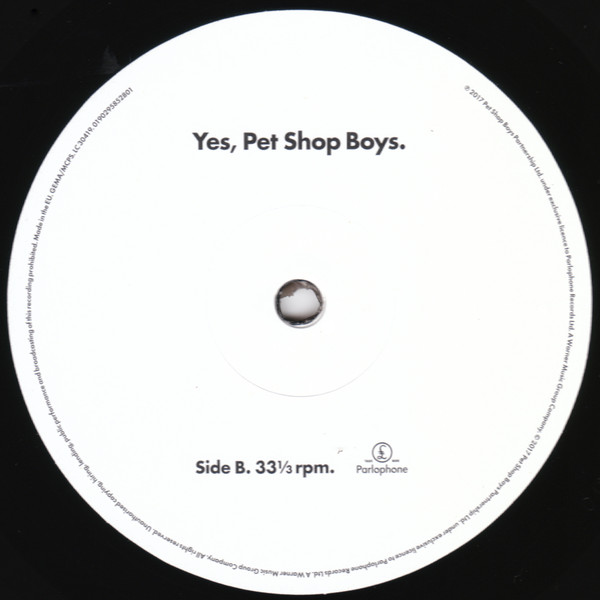 Vinyl Record Pet Shop Boys - Yes - img.3