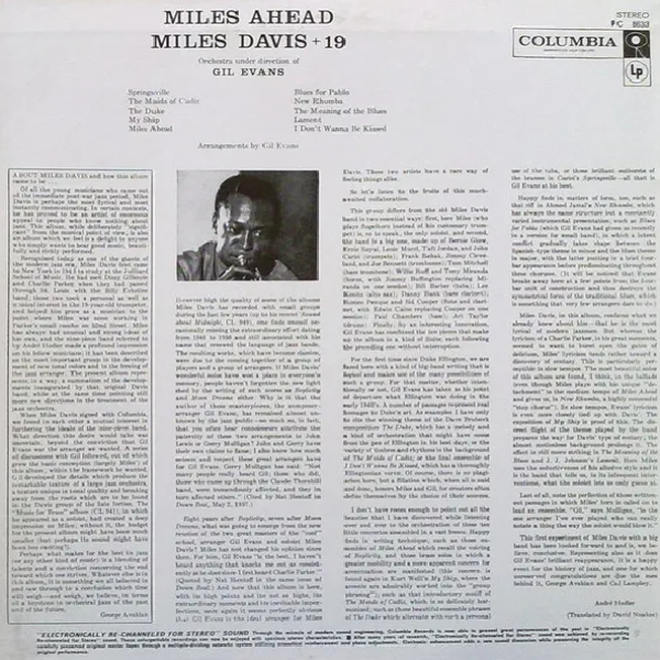 Vinyl Record Miles Davis + 19, Gil Evans – Miles Ahead (Yellow/Green Splatter) LP - img.2