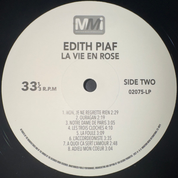 Vinyl Record Edith Piaf - La Vie En Rose LP - img.3