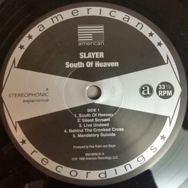 Vinyl Record Slayer - South Of Heaven LP - img.2