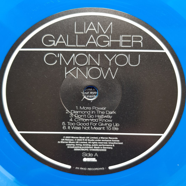 Vinyl Record Liam Gallagher - C'mon You Know (Blue) LP - img.4