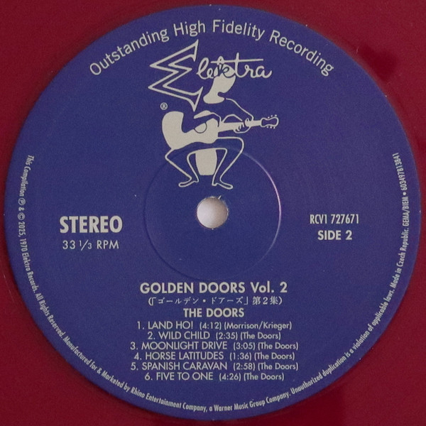 Vinyl Record The Doors – Golden Doors Vol. 2 (coloured) LP - img.5