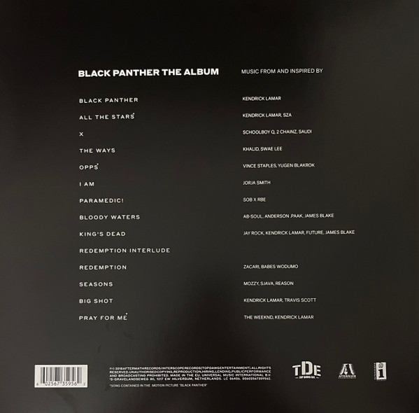 Vinyl Record Various – Black Panther The Album - Music From And Inspired By - 2LP - img.1