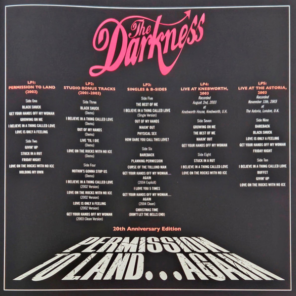 Box set The Darkness - Permission To Land… Again (Limited Edition 20th Anniversary) - 5LP - img.24