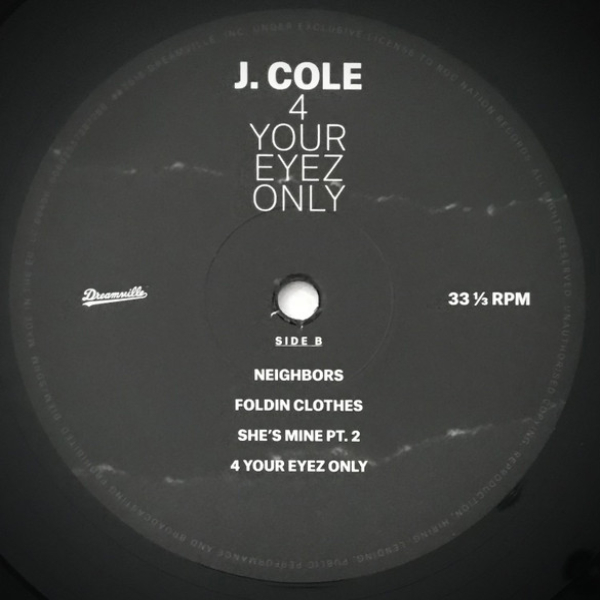 Vinyl Record J. Cole - 4 Your Eyez Only LP - img.5