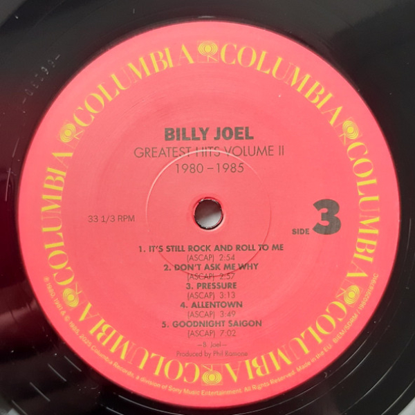 Vinyl Record Billy Joel - Greatest Hits Volume I & Volume II - 2LP - img.7