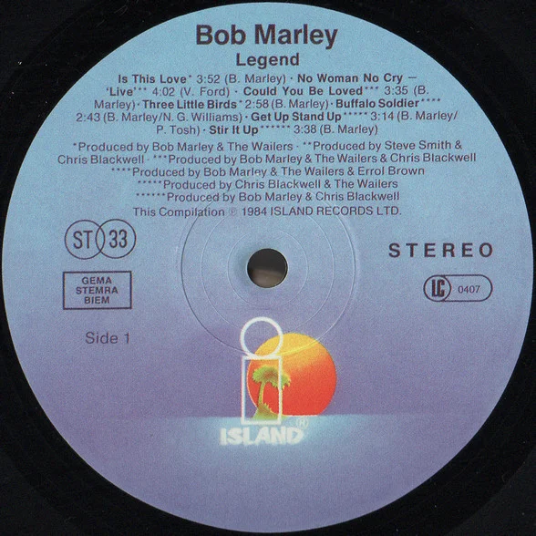 Vinyl Record Bob Marley & The Wailers - Legend - The Best Of Bob Marley And The Wailers - LP - img.2